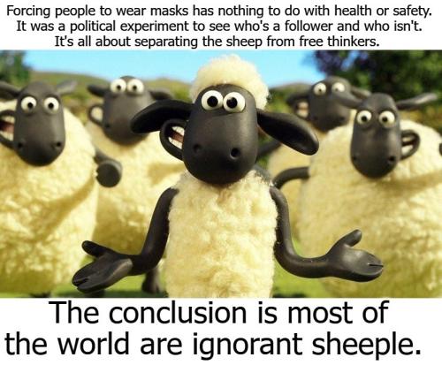 Cartoon sheeple