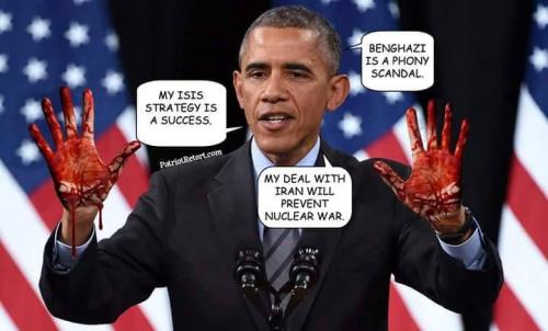 Obama's bloody hands