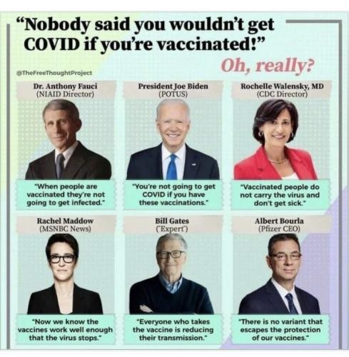 they said it on covid