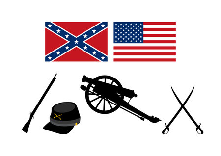187120051-american-civil-war-icon-set-vector-civil-war-usa-attributes-vector-illustration-symbols-of-the