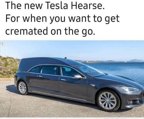 tesla hearse
