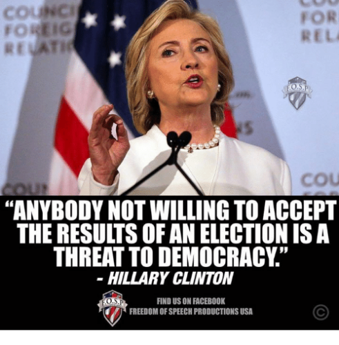 Hillary accept election results