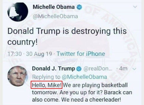 Trump to big mike