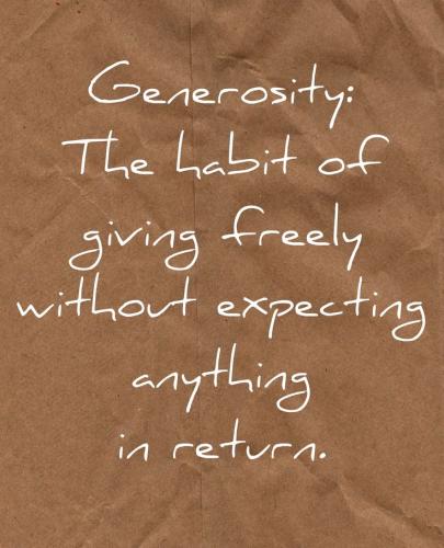 1-Generosity