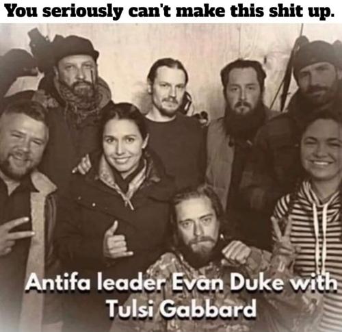 Antifa leader with Tulsi Gabbard