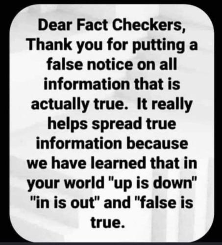 Dear fact checkers