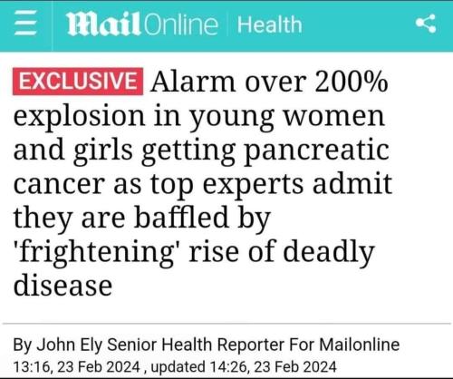 explosion in young women