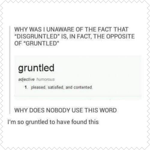 gruntled