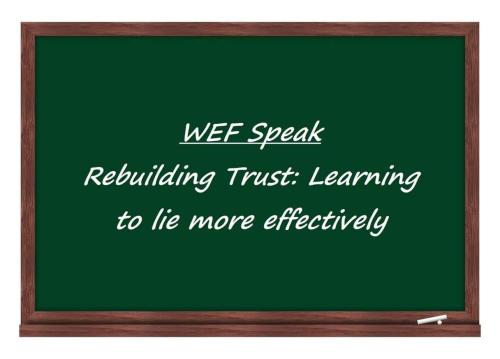 WEF speak