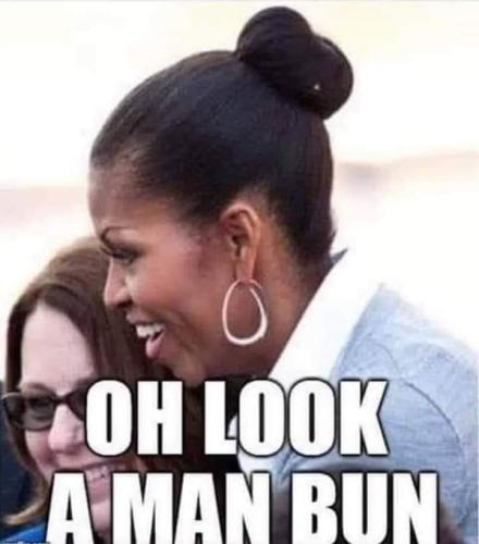a man bun