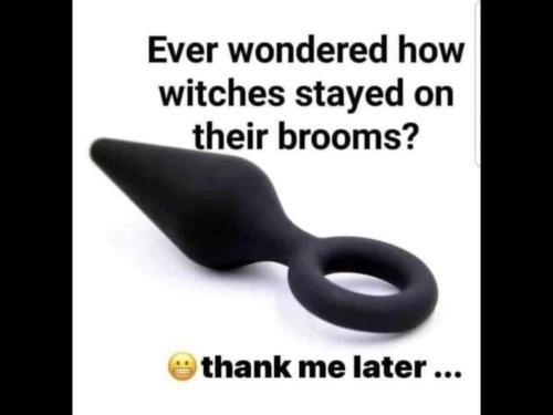 on the broom