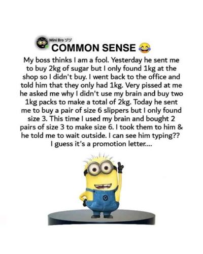 common sense