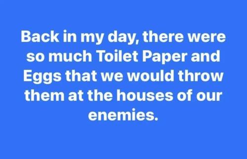 back in my day