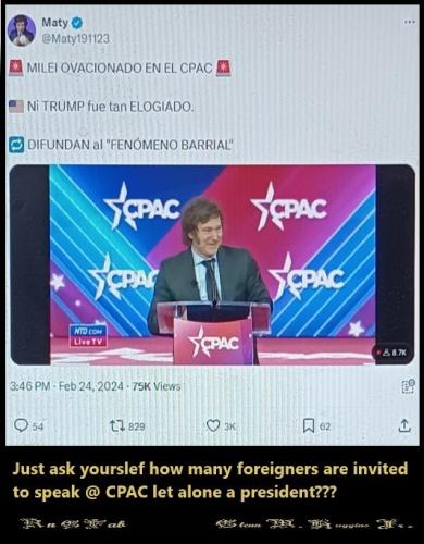 Argentina President at CPAC