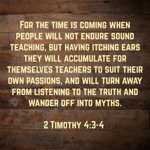 2 Timothy 4 3-4