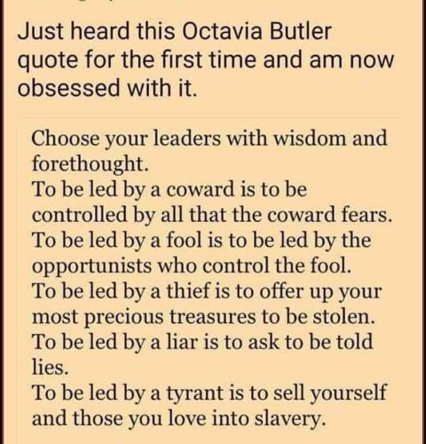 Ocatvia Butler quote