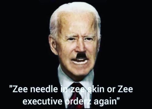 zee needle biden fascist shot nazi faucism