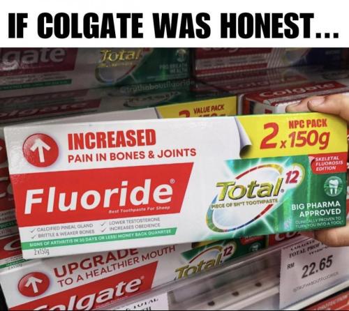 colgate fluoride arthritis
