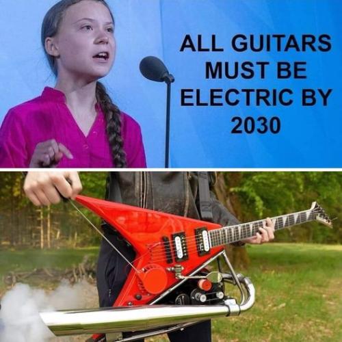 electric guitars
