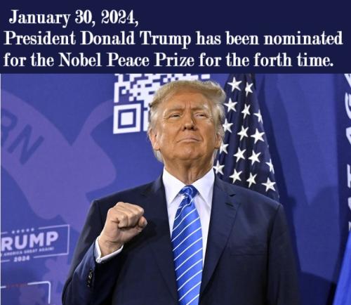 trump nominated peac prize