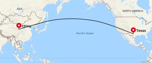 china to texas