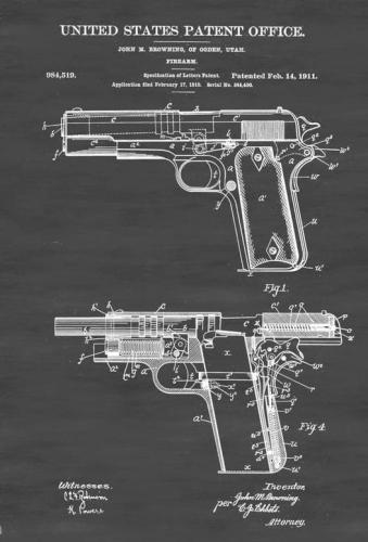 Browning 1911 patent 14 Feb 1911