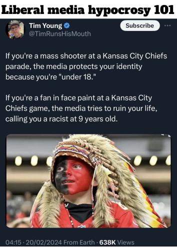 Liberal media hypocrisy 101