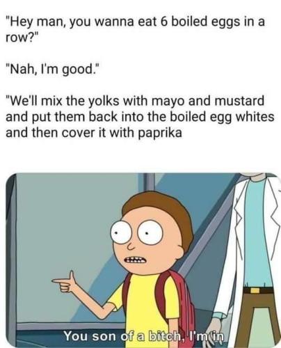 6 boiled eggs