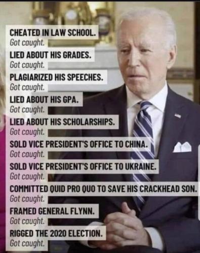 biden lied and cheated