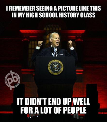 hitler fascist joe biden picture high school history did not end well lot of people