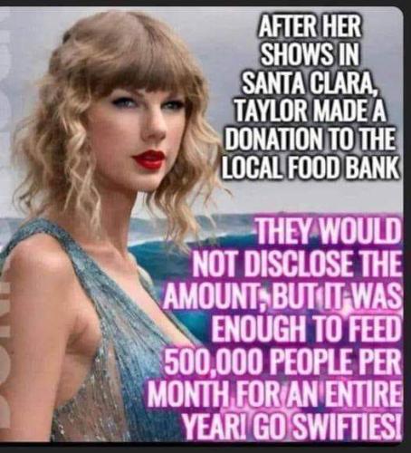 she donated