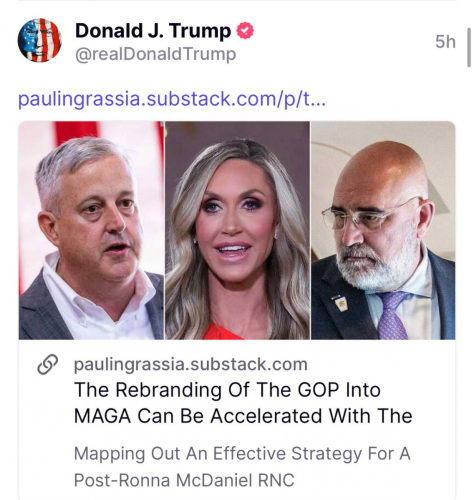 Trump rebranding GOP