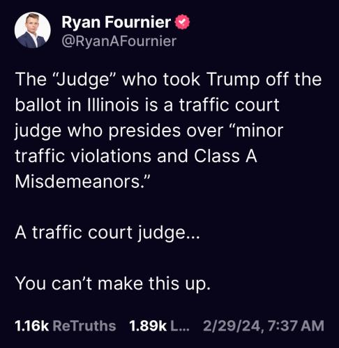 Traffic Judge for Trump