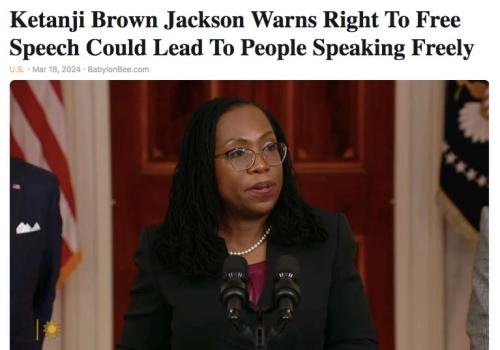 ketanji brown no free speech