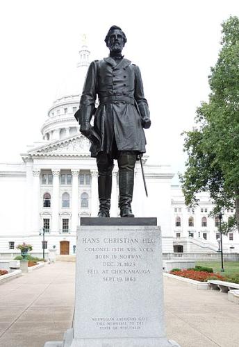 Hans Christian Heg_memorial_-_Madison,_WI_-_DSC02749
