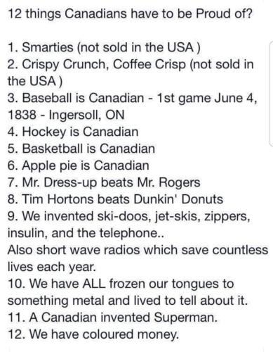 12 thing Canadians can be proud