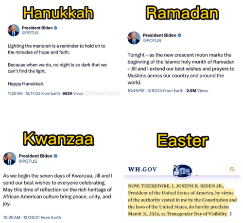 Biden Trans non christian