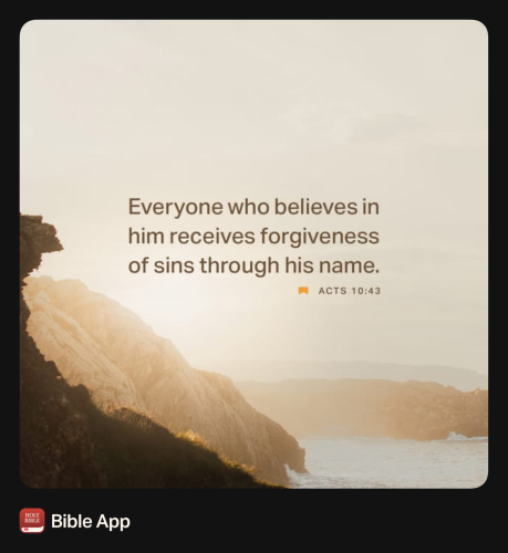 FAITH - Acts 10.43 NASB