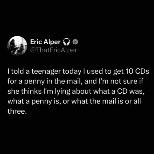 10 cds in the mail