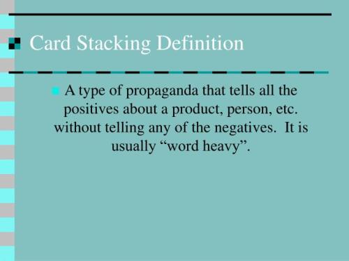 FANNIE MAE CARD STACKING