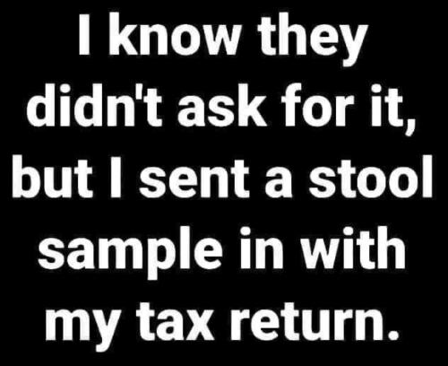 stool sample tax return
