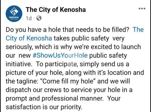 City of Kenosha public service message