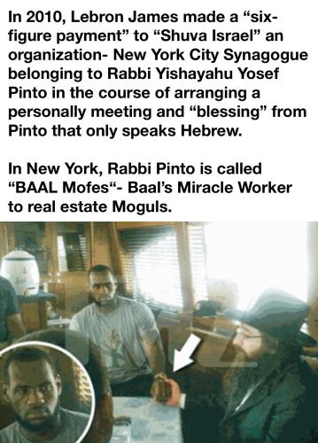 Lebron James makes payment to Rabbi Baal Mofes
