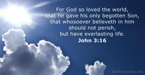 John 3 16 March 14 2021