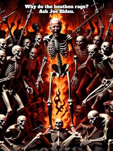 Why do the heathen rage Joe BIden