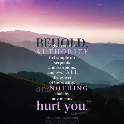 FAITH - Luke 10.19