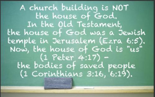 Stop calling church building the house of God