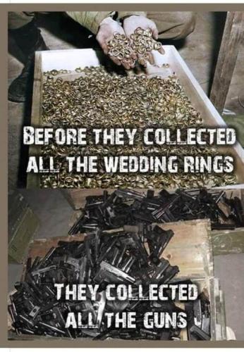 Wedding ring after guns