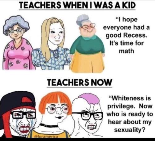 teachers when I was a kid