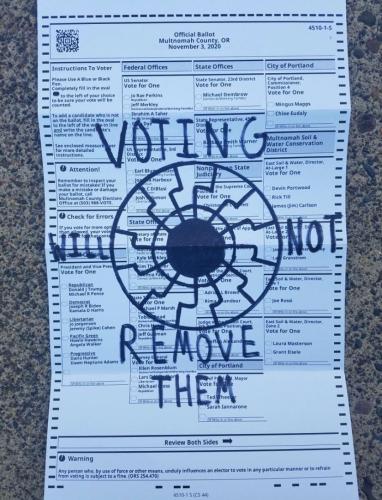 Voting will not remove them